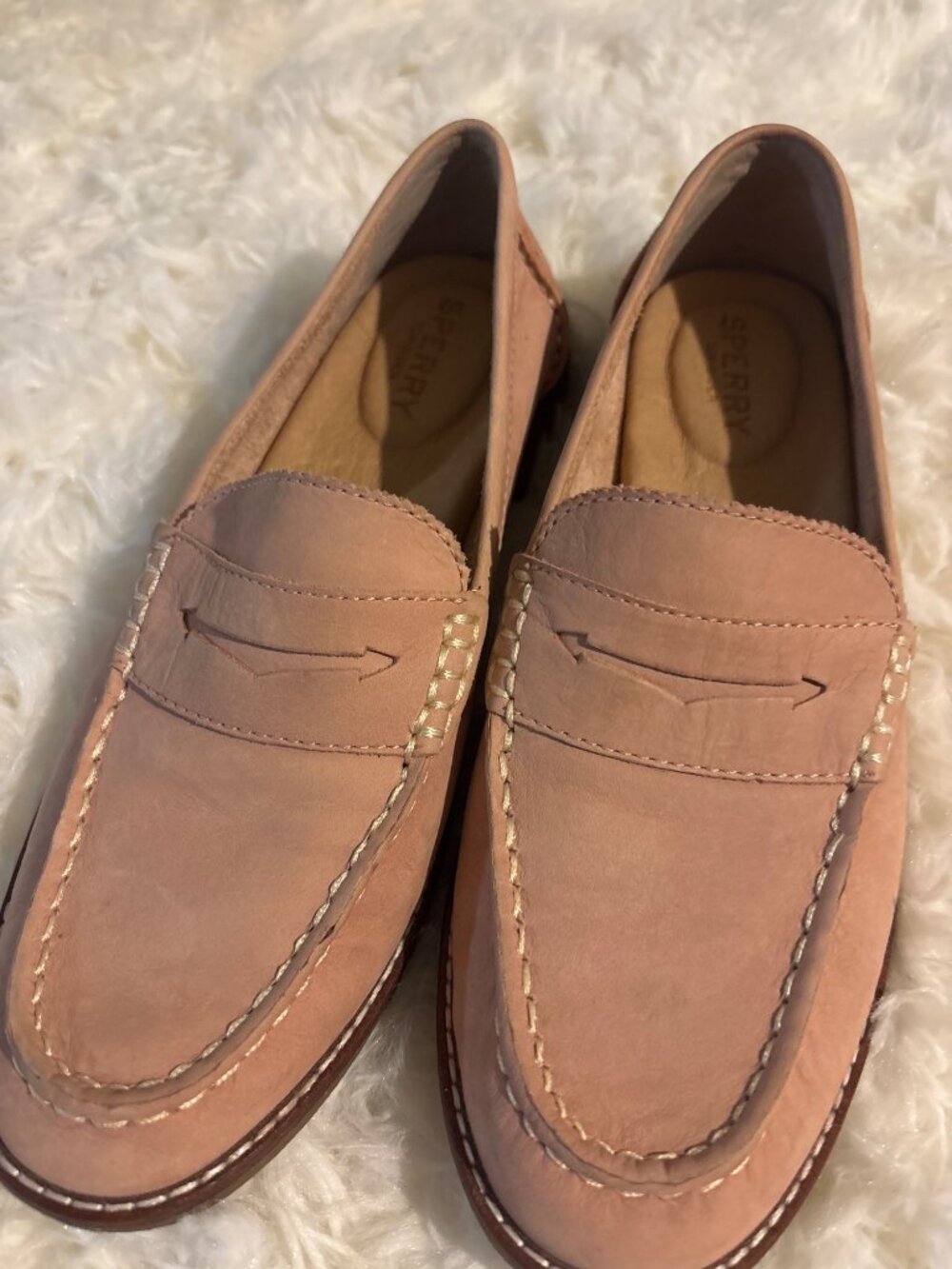 Sperry Top-Sider Women's Size 7M Brown Leather Penny Loafers Slip-On Shoes - Picture 12 of 14